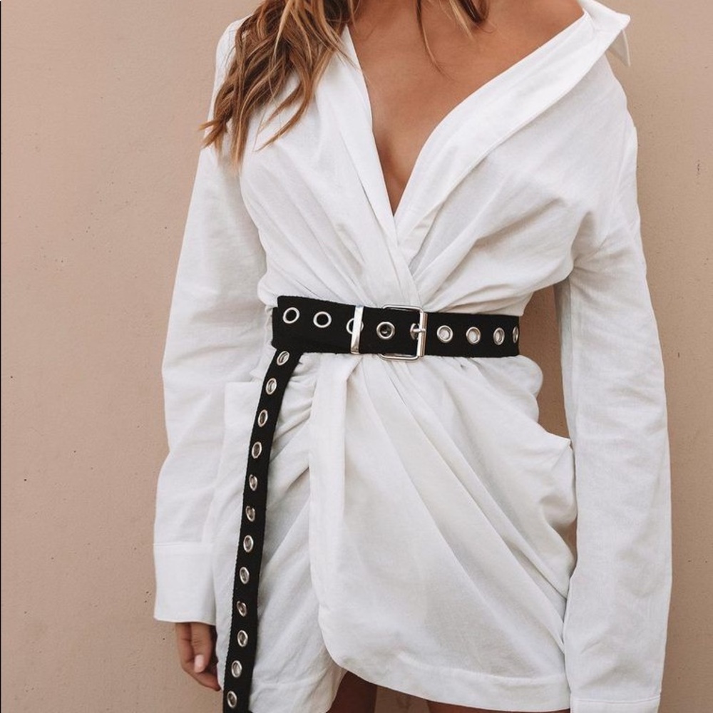princess polly hey you shirt dress - Picture 1 of 4